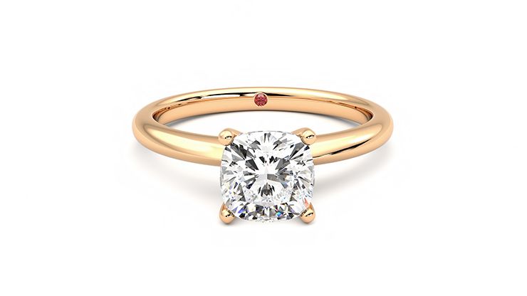 Taylor & Hart Grace Cushion Engagement Ring 360 degree image 1
