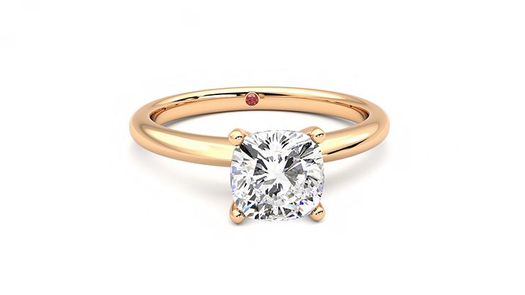 Taylor & Hart Grace Cushion Engagement Ring 360 degree image 2