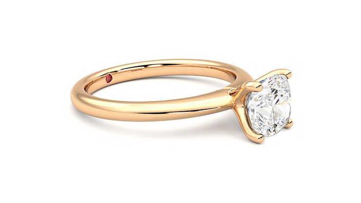 Taylor & Hart Grace Cushion Engagement Ring 360 degree image 7