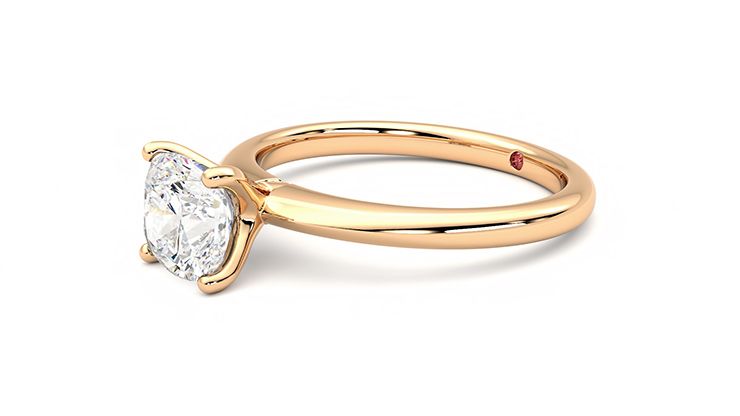 Taylor & Hart Grace Cushion Engagement Ring 360 degree image 23