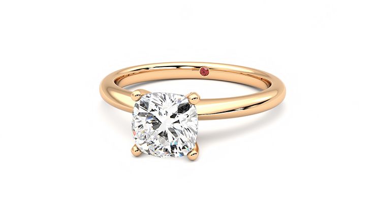 Taylor & Hart Grace Cushion Engagement Ring 360 degree image 27