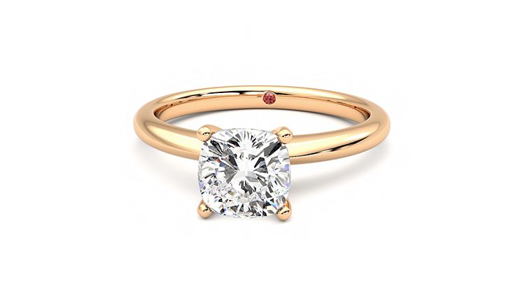 Taylor & Hart Grace Cushion Engagement Ring 360 degree image 28