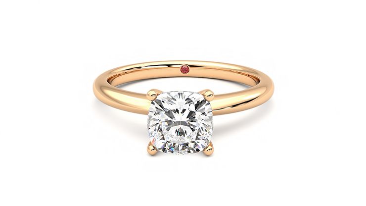 Taylor & Hart Grace Cushion Engagement Ring 360 degree image 29