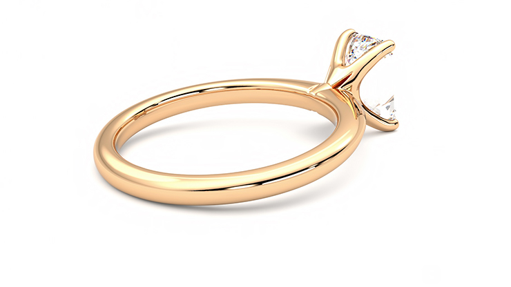 Taylor & Hart Grace Emerald Engagement Ring 360 degree image 12