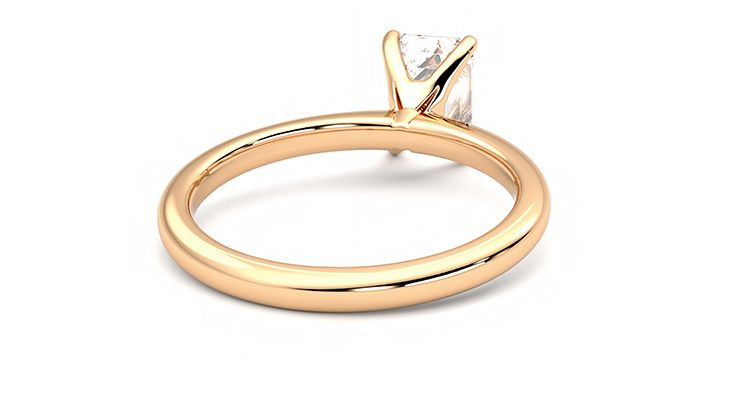Taylor & Hart Grace Emerald Engagement Ring 360 degree image 14