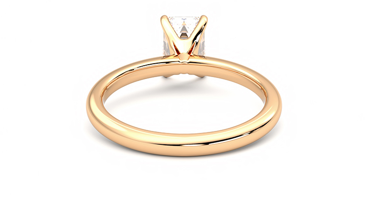 Taylor & Hart Grace Emerald Engagement Ring 360 degree image 15