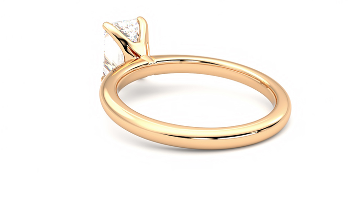 Taylor & Hart Grace Emerald Engagement Ring 360 degree image 17