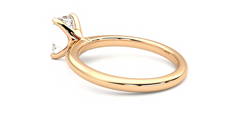 Taylor & Hart Grace Emerald Engagement Ring 360 degree image 18