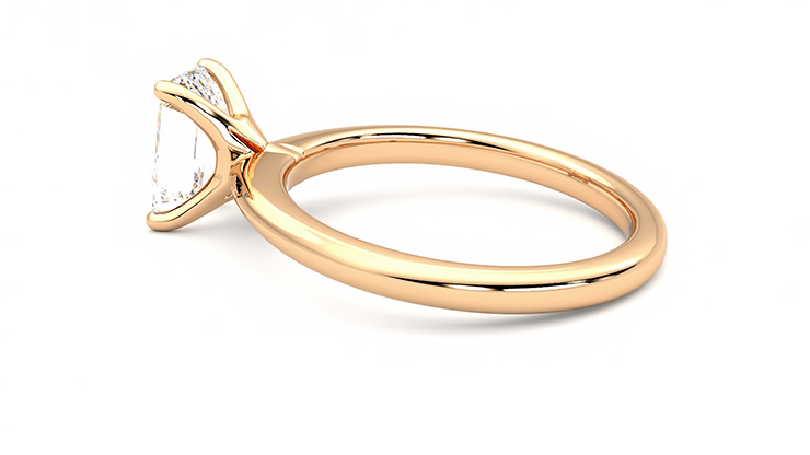 Taylor & Hart Grace Emerald Engagement Ring 360 degree image 19