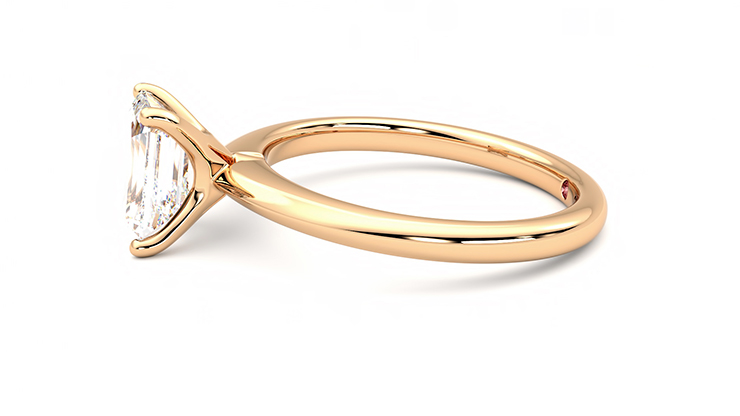 Taylor & Hart Grace Emerald Engagement Ring 360 degree image 21