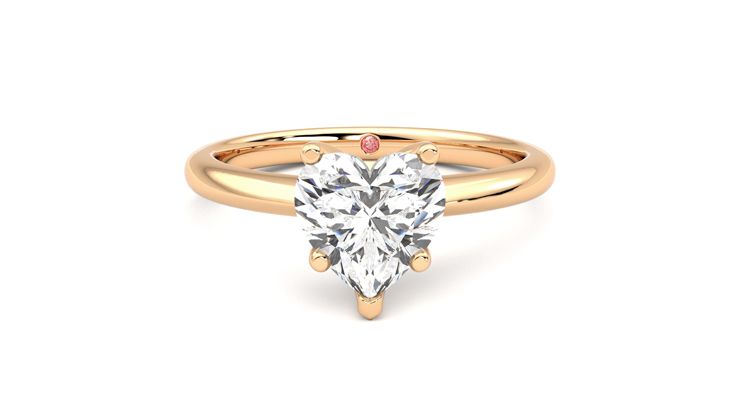 Taylor & Hart Grace Heart Engagement Ring 360 degree image 0
