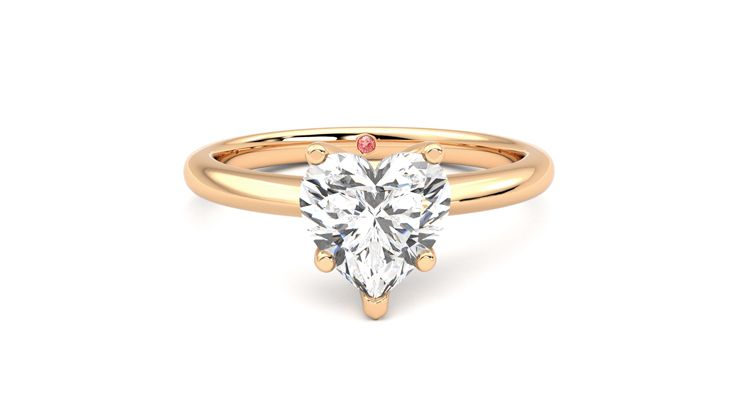 Taylor & Hart Grace Heart Engagement Ring 360 degree image 1