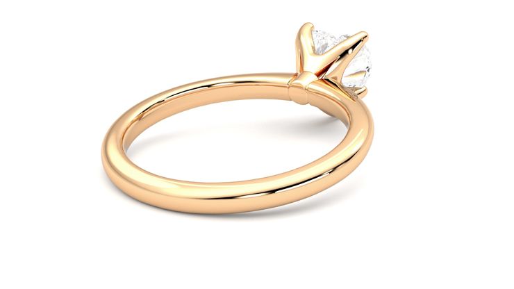 Taylor & Hart Grace Heart Engagement Ring 360 degree image 13