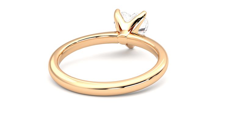 Taylor & Hart Grace Heart Engagement Ring 360 degree image 14