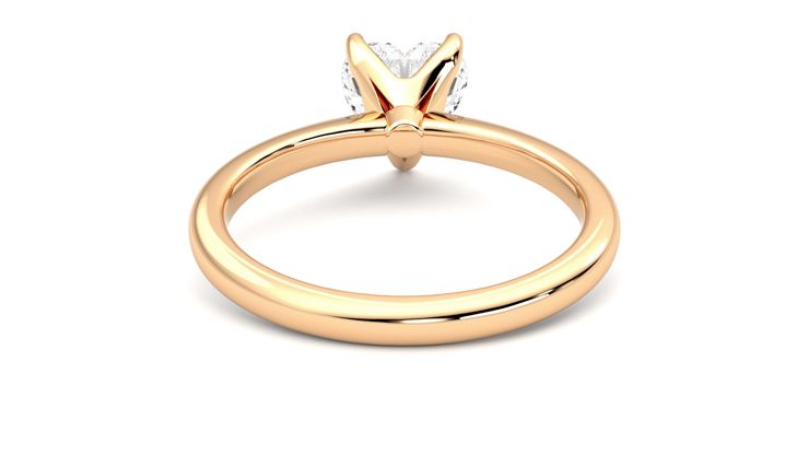 Taylor & Hart Grace Heart Engagement Ring 360 degree image 15