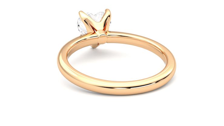 Taylor & Hart Grace Heart Engagement Ring 360 degree image 16