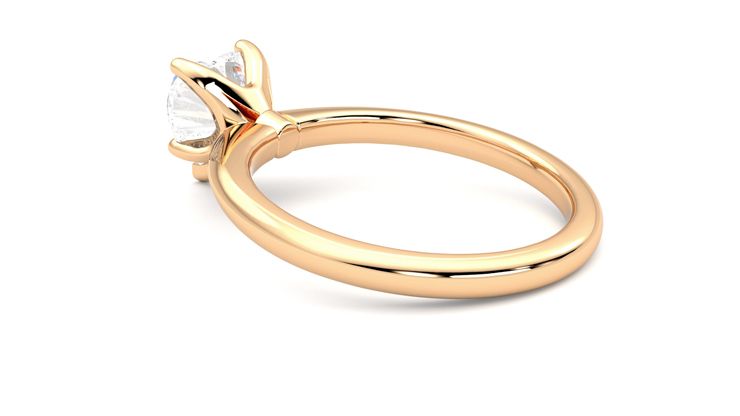 Taylor & Hart Grace Heart Engagement Ring 360 degree image 18