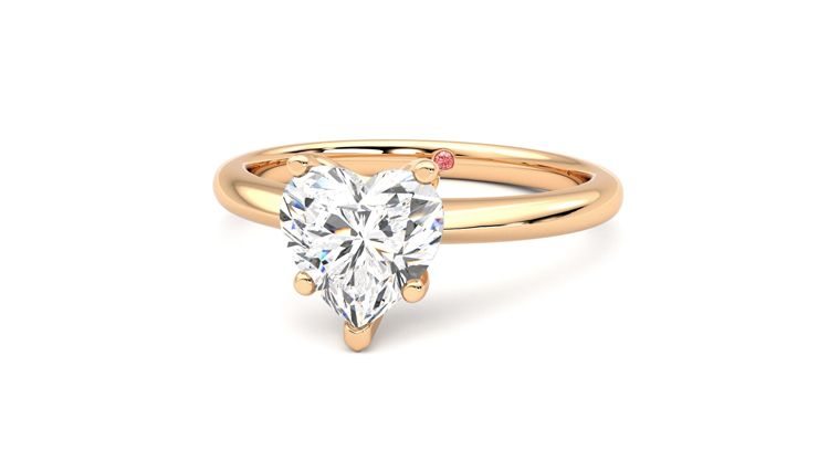 Taylor & Hart Grace Heart Engagement Ring 360 degree image 27