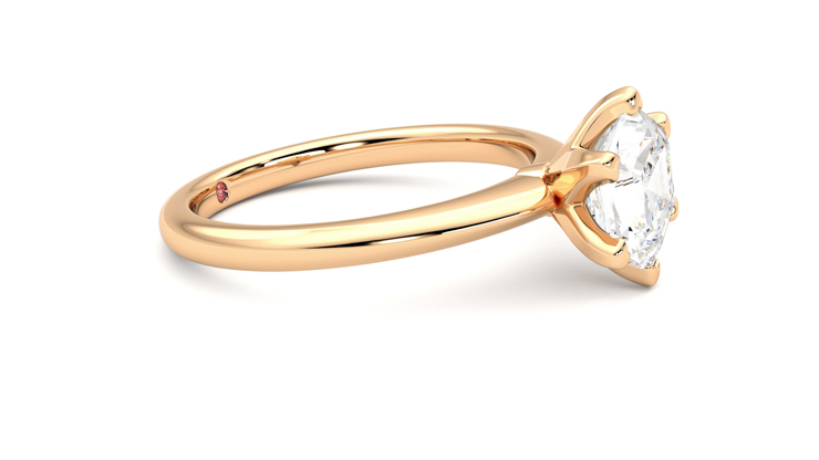 Taylor & Hart Grace Hexagonal Engagement Ring 360 degree image 8