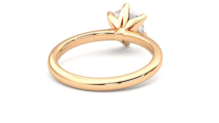 Taylor & Hart Grace Hexagonal Engagement Ring 360 degree image 14