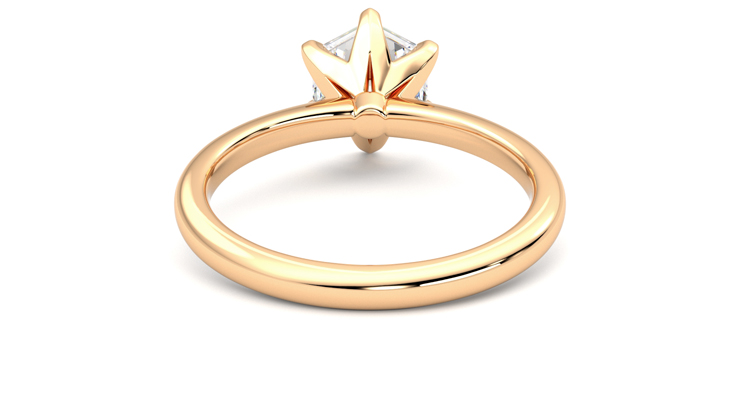 Taylor & Hart Grace Hexagonal Engagement Ring 360 degree image 15