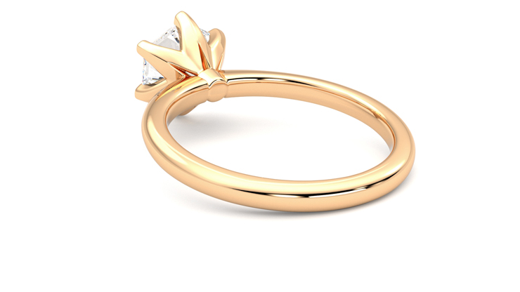 Taylor & Hart Grace Hexagonal Engagement Ring 360 degree image 17