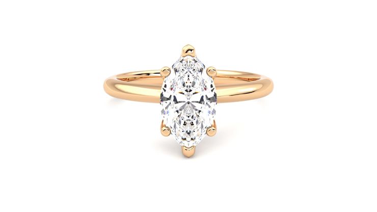 Taylor & Hart Grace Marquise Engagement Ring 360 degree image 0