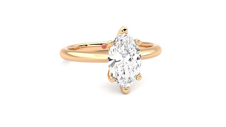 Taylor & Hart Grace Marquise Engagement Ring 360 degree image 3
