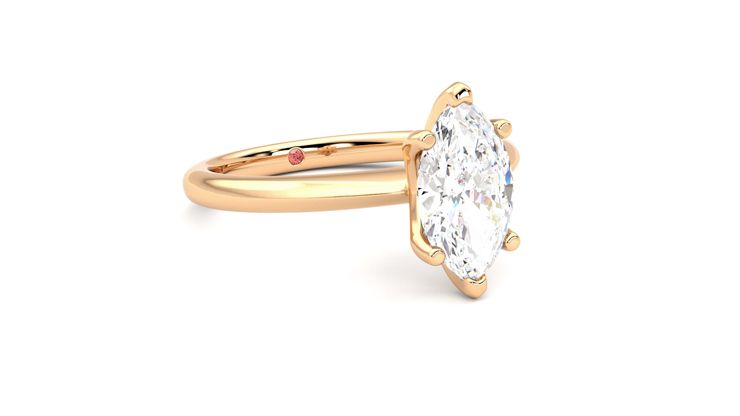 Taylor & Hart Grace Marquise Engagement Ring 360 degree image 5