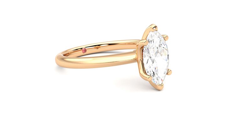 Taylor & Hart Grace Marquise Engagement Ring 360 degree image 6