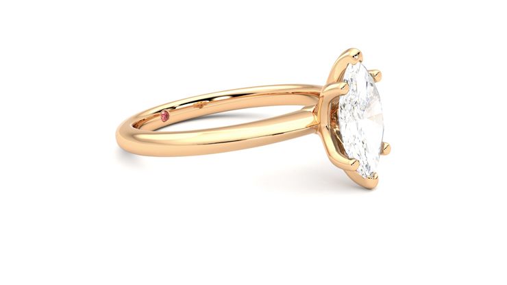 Taylor & Hart Grace Marquise Engagement Ring 360 degree image 7