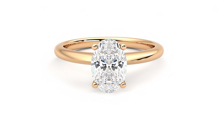 Taylor & Hart Grace Oval Engagement Ring 360 degree image 0