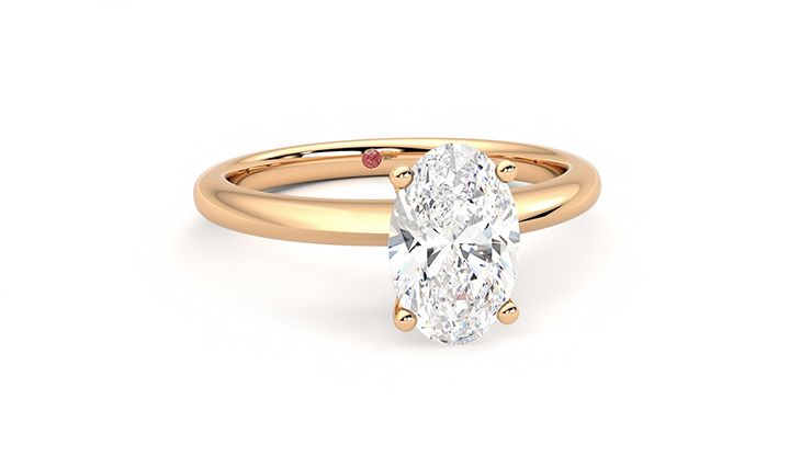 Taylor & Hart Grace Oval Engagement Ring 360 degree image 3