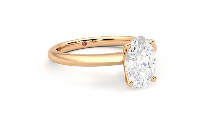 Taylor & Hart Grace Oval Engagement Ring 360 degree image 5