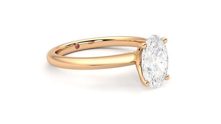 Taylor & Hart Grace Oval Engagement Ring 360 degree image 6