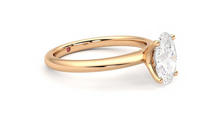Taylor & Hart Grace Oval Engagement Ring 360 degree image 7