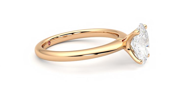 Taylor & Hart Grace Oval Engagement Ring 360 degree image 8