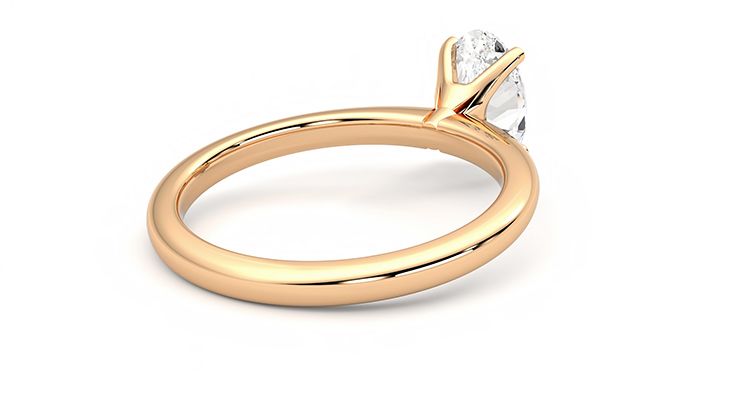 Taylor & Hart Grace Oval Engagement Ring 360 degree image 13