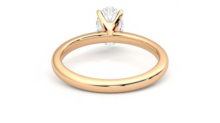 Taylor & Hart Grace Oval Engagement Ring 360 degree image 15