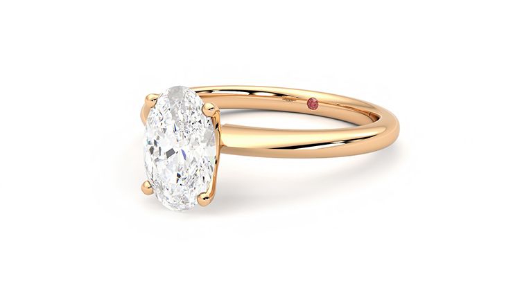 Taylor & Hart Grace Oval Engagement Ring 360 degree image 25