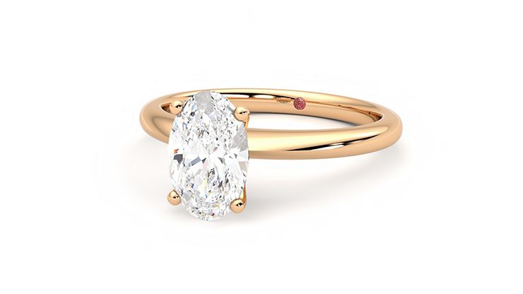 Taylor & Hart Grace Oval Engagement Ring 360 degree image 26