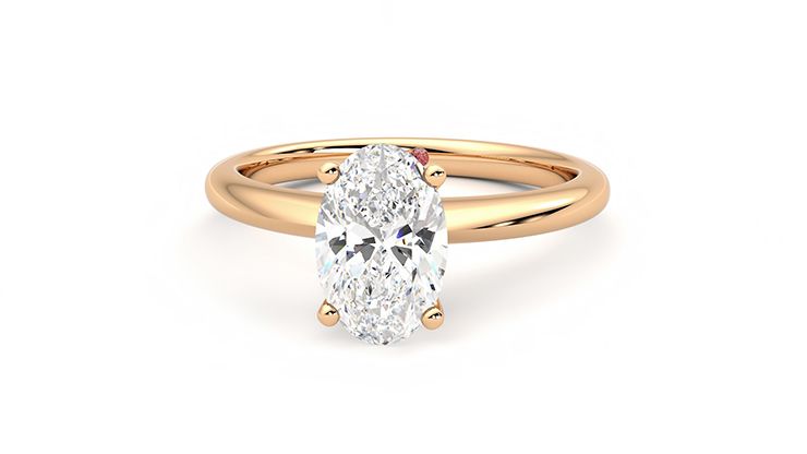 Taylor & Hart Grace Oval Engagement Ring 360 degree image 28
