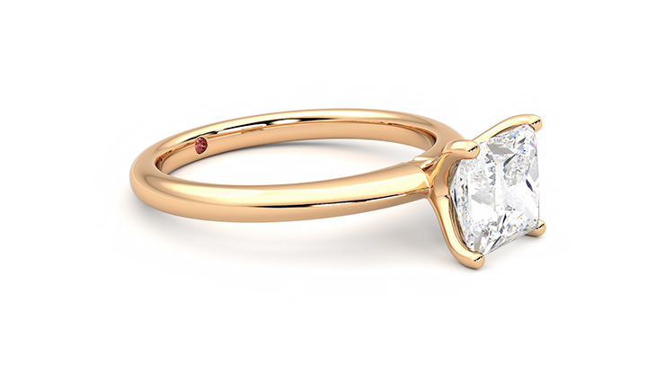 Taylor & Hart Grace Princess Engagement Ring 360 degree image 7