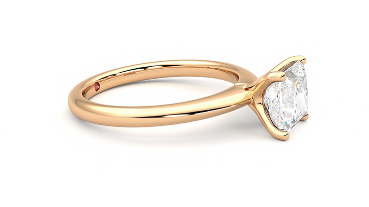 Taylor & Hart Grace Princess Engagement Ring 360 degree image 8