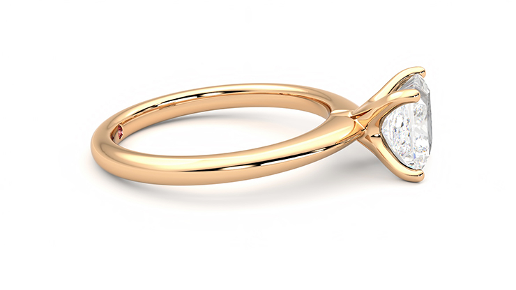 Taylor & Hart Grace Princess Engagement Ring 360 degree image 9