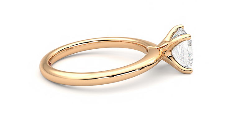 Taylor & Hart Grace Princess Engagement Ring 360 degree image 10
