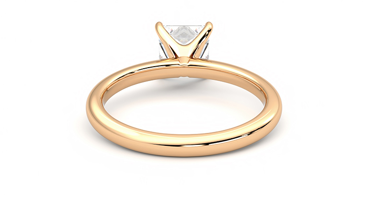 Taylor & Hart Grace Princess Engagement Ring 360 degree image 15