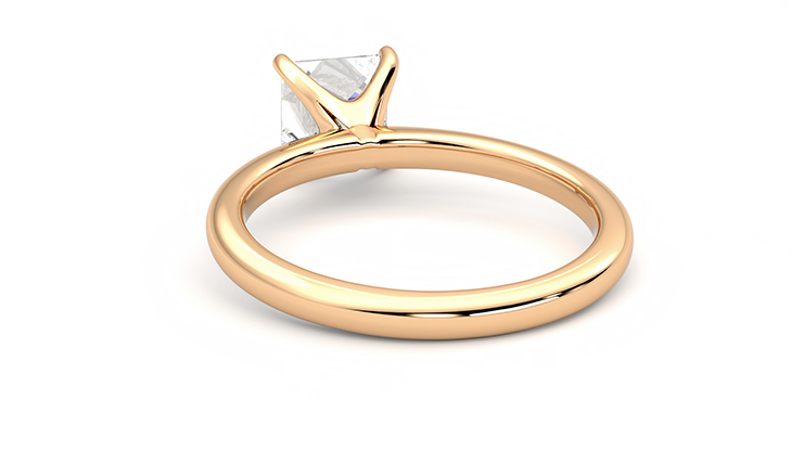 Taylor & Hart Grace Princess Engagement Ring 360 degree image 16