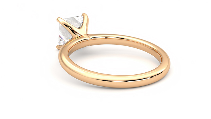 Taylor & Hart Grace Princess Engagement Ring 360 degree image 17