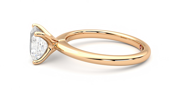 Taylor & Hart Grace Princess Engagement Ring 360 degree image 21